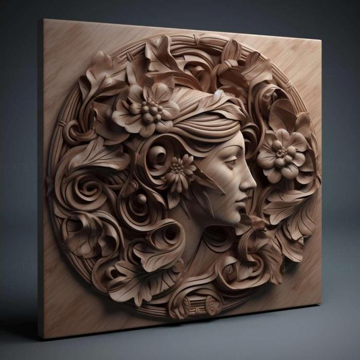 نموذج ثلاثي الأبعاد لآلة CNC 3D Art 